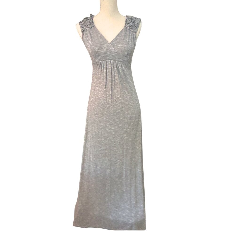 S.H.E. Soul Harmony Energy Y2K Knit Maxi Dress Gray Size XS